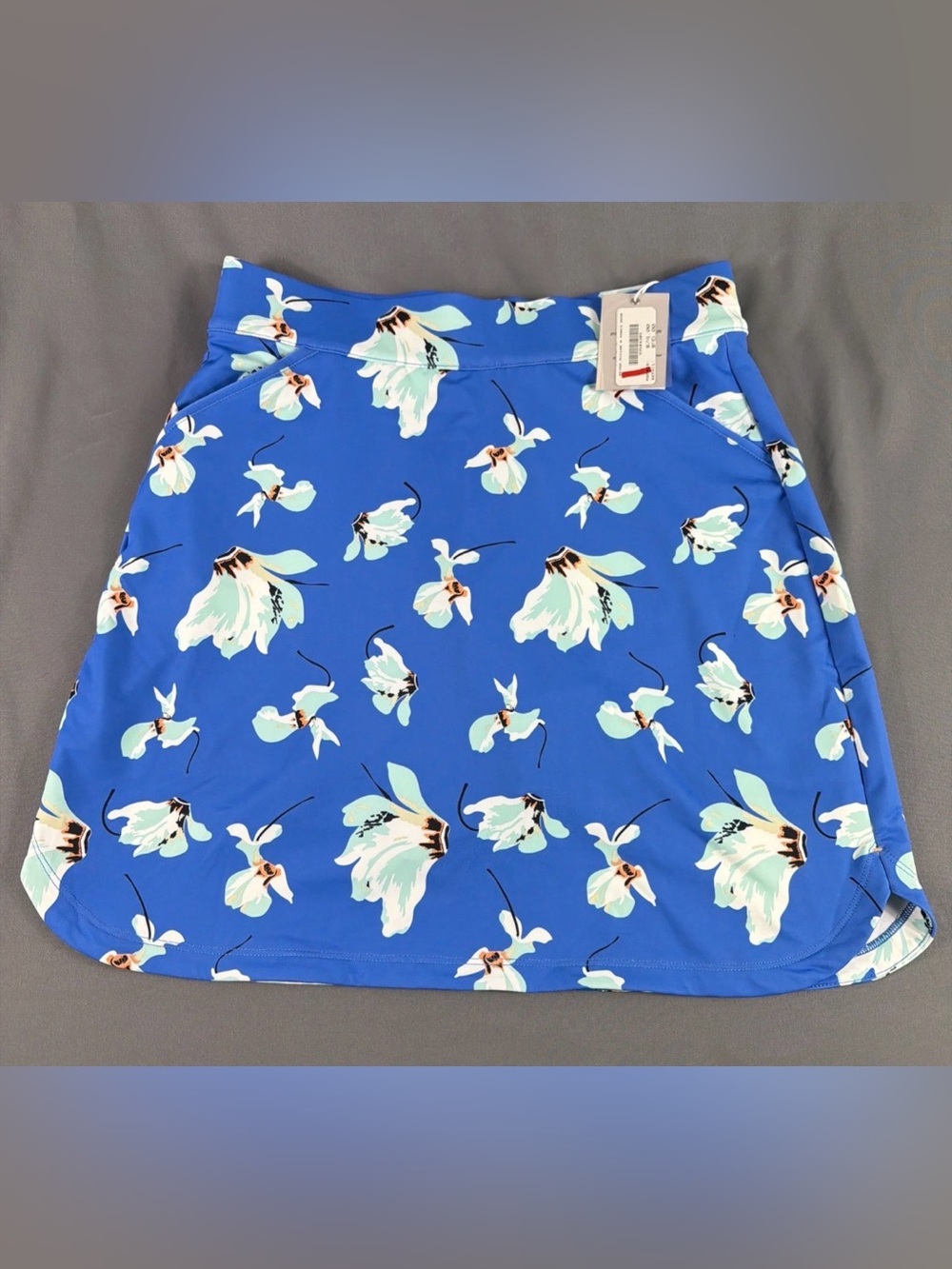 Peter Millar Womens Golf Skort Floral Print Small LAZU Blue Polyester MSRP $110